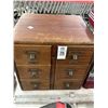 Image 1 : Vintage Oak 6 Drawer Card Cabinet