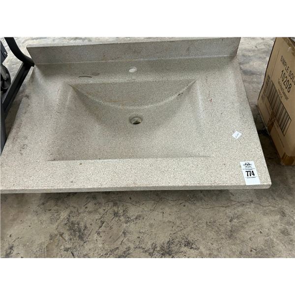 Granite Syle  30"  Vanity Top w/Sink