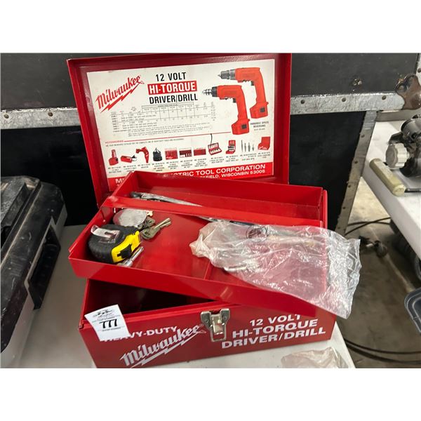 Craftsman's Red Toolbox w/Tape Measure