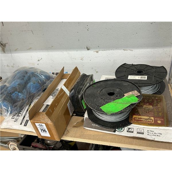 Universal Bender, Wire Rope, Asst. Hardware on Shelf