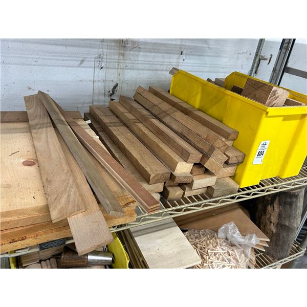 Asst. Wood Cuts, Raw Wood - 3 Shelves