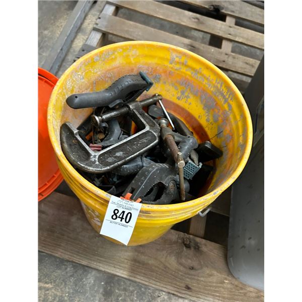 Bucket w/C Clamps/Asst. Others