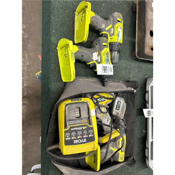 Ryobi Cordless Drills Charge/Battery/Bag
