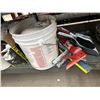 Image 3 : Buckets w/Chaulk Guns, Brooms, Supplies