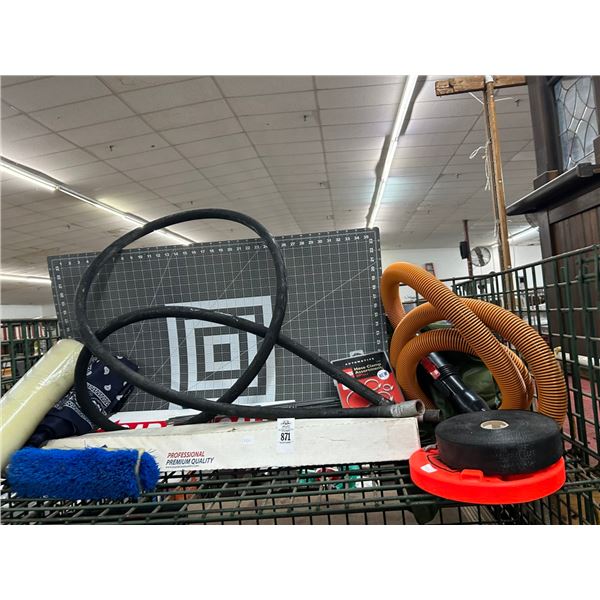 Hose, Fish Tape, Plastic Wrap, Hose Clamps