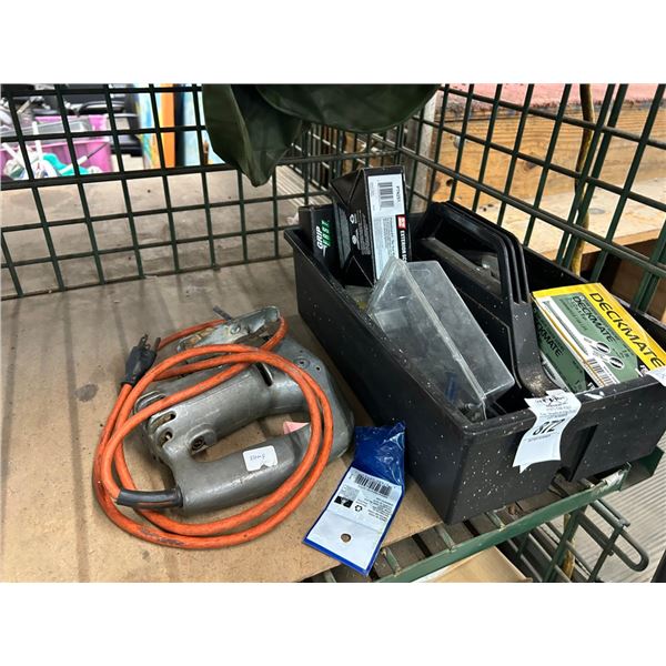 Electric Jigsaw, Bin w/Hardware