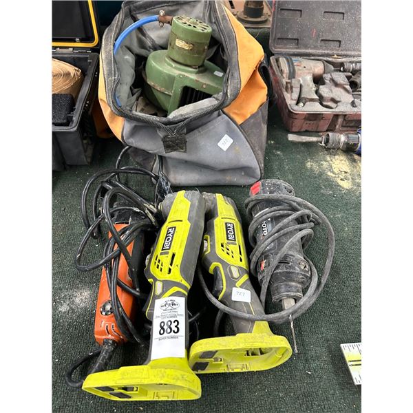 Electric Multi Tool/Rotary Tool, Cordless Multi Tool, Blower Fan - No Battery/Charger