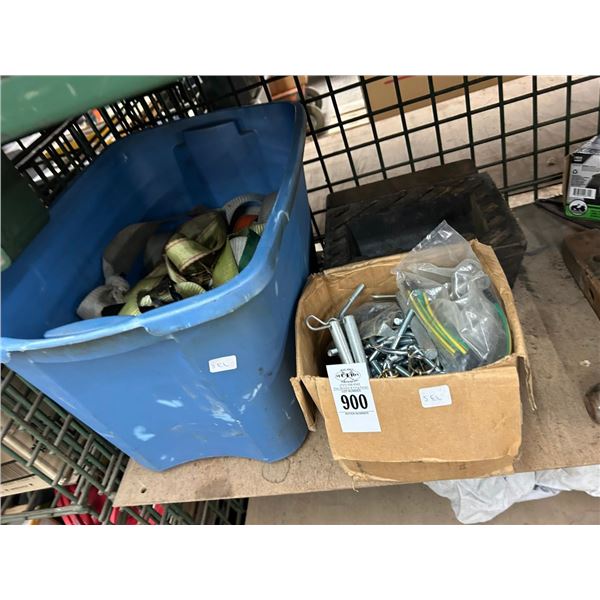 Tie Down Straps, Cotter Pins, Tire Chucks