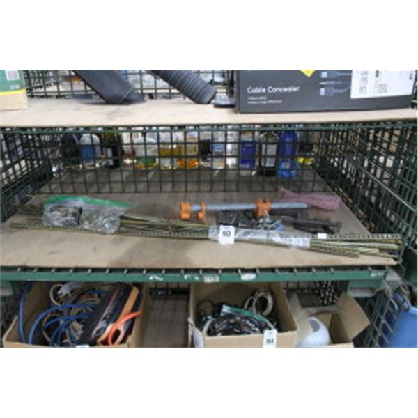 Shelf Suport Racks w/Clips, Wood Clamps, C Clamps