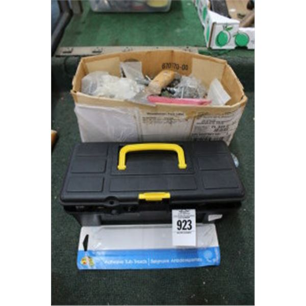 Small Toolbox w/Tools, Box w/Drill Bits