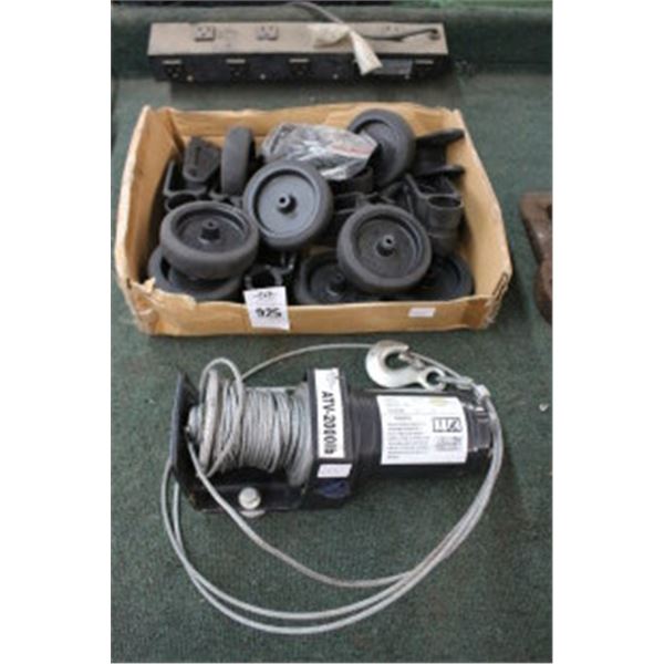 DC  2K  LB  Cap  Winch, Roller Wheel Assembly