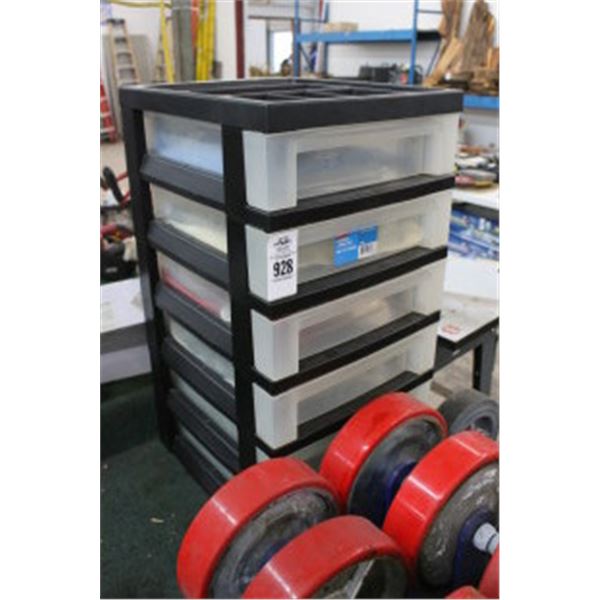 Plastic 6 Drawer Storage Bin