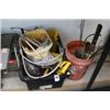 Image 1 : Bin/Bucket  w/Asst. Hand Tools, Paint Gun