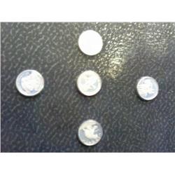 5-Mini Franklin Mint Sterling Medals