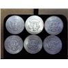 Image 2 : 6 Assorted 1964 Kennedy Silver Half Dollars