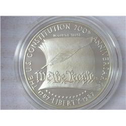 1987-S US Constitution Proof Silver Dollar