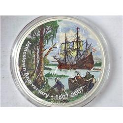 Colorized 2007 American Silver Eagle