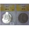 1974 Ike $ ANACS MS64 And 1974-D Ike $ ANACS MS65