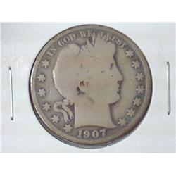 1907-O Barber Half Dollar