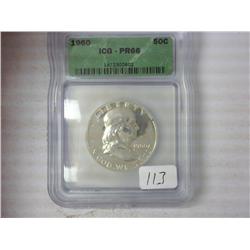 1960 Franklin Half ICG PR66