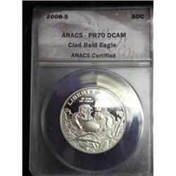 2008-S Bald Eagle Half ANACS PR70DCAM