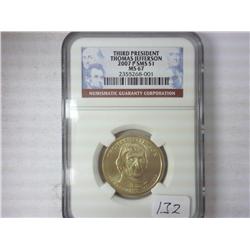 2007-P SMS Jefferson Dollar NGC MS67