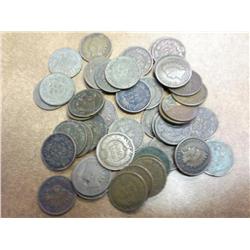 50 Assorted Indian Head Cents