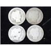 Image 1 : 4 Assorted Barber Dimes