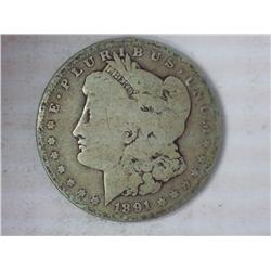 1891-O Morgan Silver Dollar