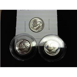 1963, 64 And 2000-S Roosevelt Dimes (Proof)