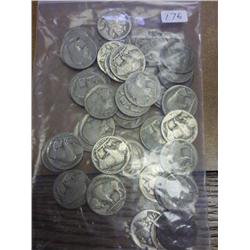 48 No Date Buffalo Nickels