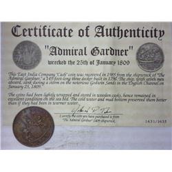 Coin Recovered From The Admiral Gardner