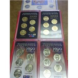 1999-P, 2-1999-P Gold And 2-1999-D State Quarter