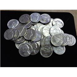 Roll Of 40 Assorted Jefferson Nickels (UNC)