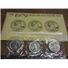 Image 1 : 1979-P/D/S SBA Dollar Souvenir Set (UNC) 3 Coins