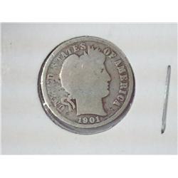 1901 Barber Dime