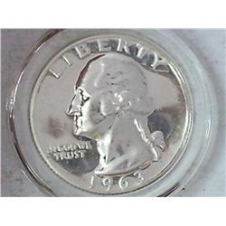 1963 Silver Washington Quarter (Proof)