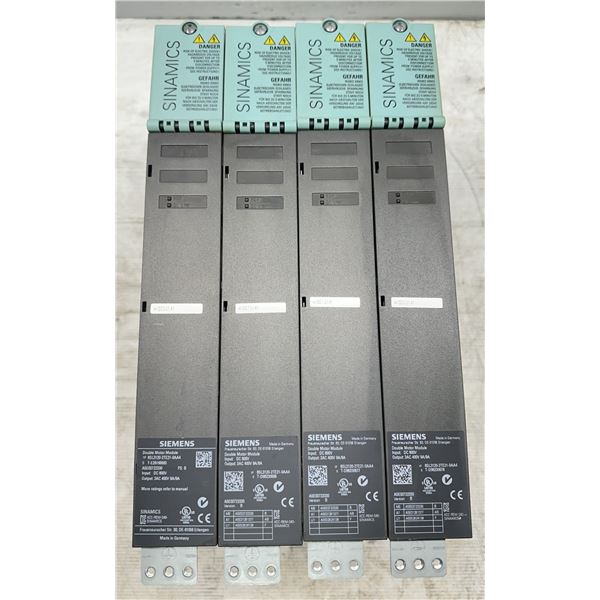 (4) Siemens #6SL3120-2TE21-0AA4 Double Motor Modules