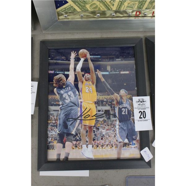 Kobe Bryant ? Autographed Photo w/COA