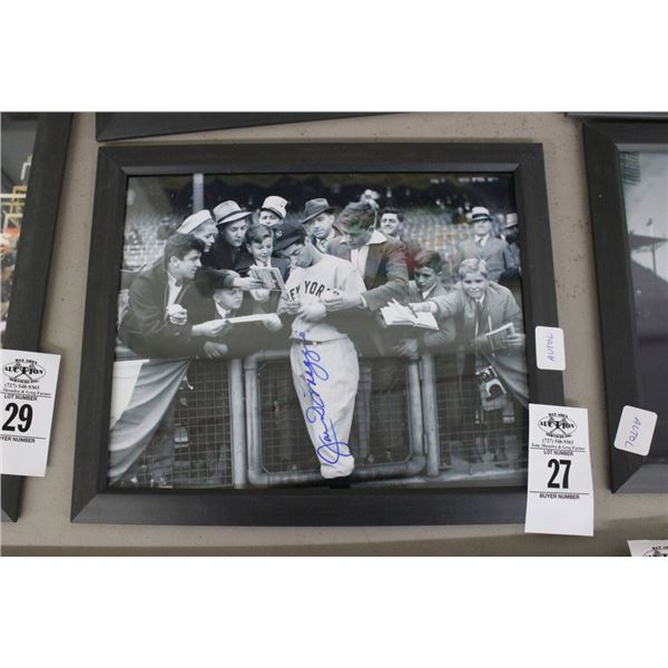 Joe Dimaggio Autographed Photo w/COA