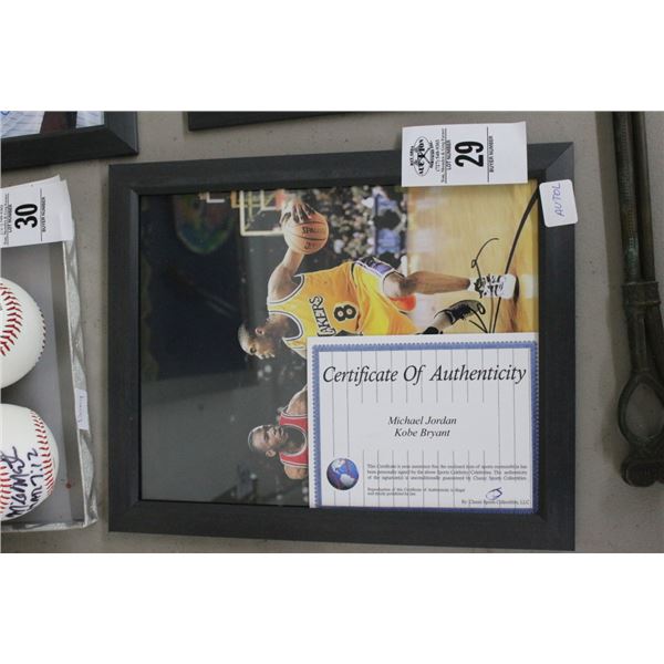 Michael Jordan/Kobe Bryant Autographed Photo w/COA
