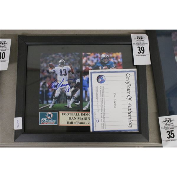 Dan Marino Autogaraphed Memorabilia w/COA