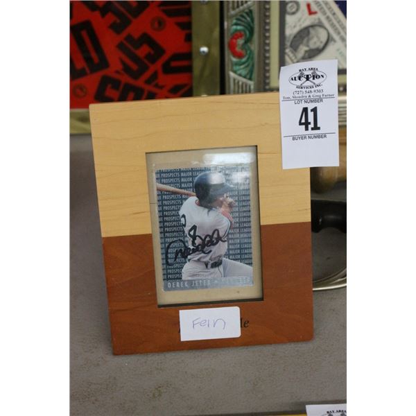 Derek Jeter Autographed Trading Card