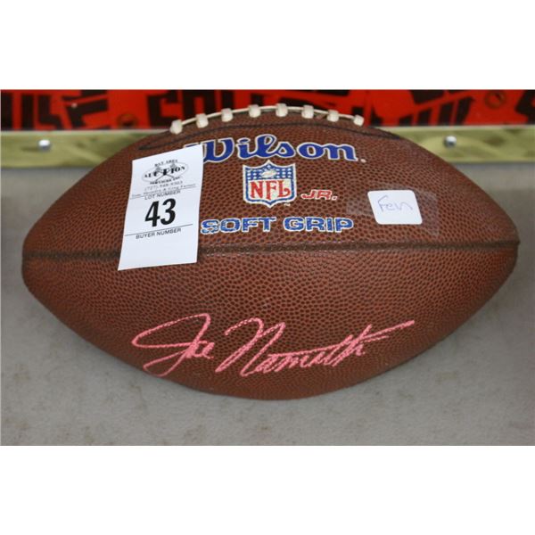 Joe Nameth Autographed Football