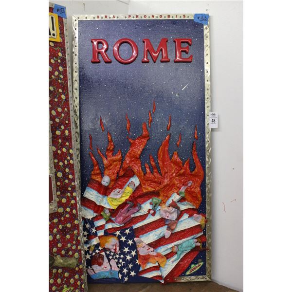 Richard Roehl Sculptured Wall Art Rome Ora Pronabis - 24"  X  40"