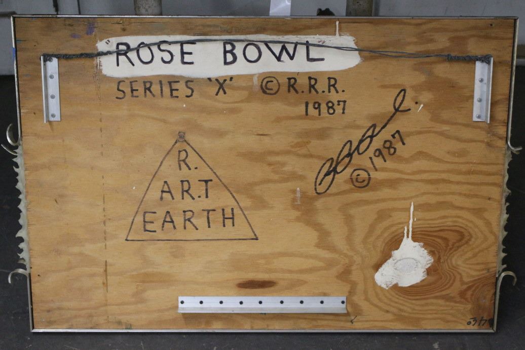 Richard Roehl Sculptured Wall Art Rose Bowl/Pig Skin Worship - 30