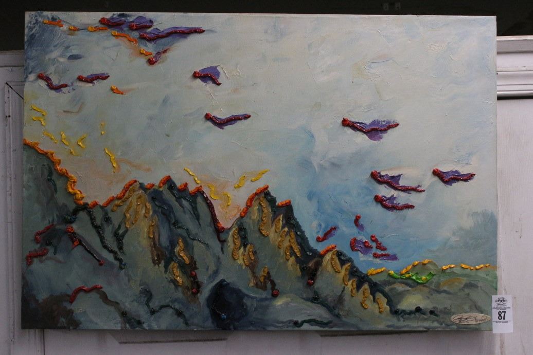 Richard Roehl Sculptured Wall Art Saddle Peak/Malibu Canyon - 30