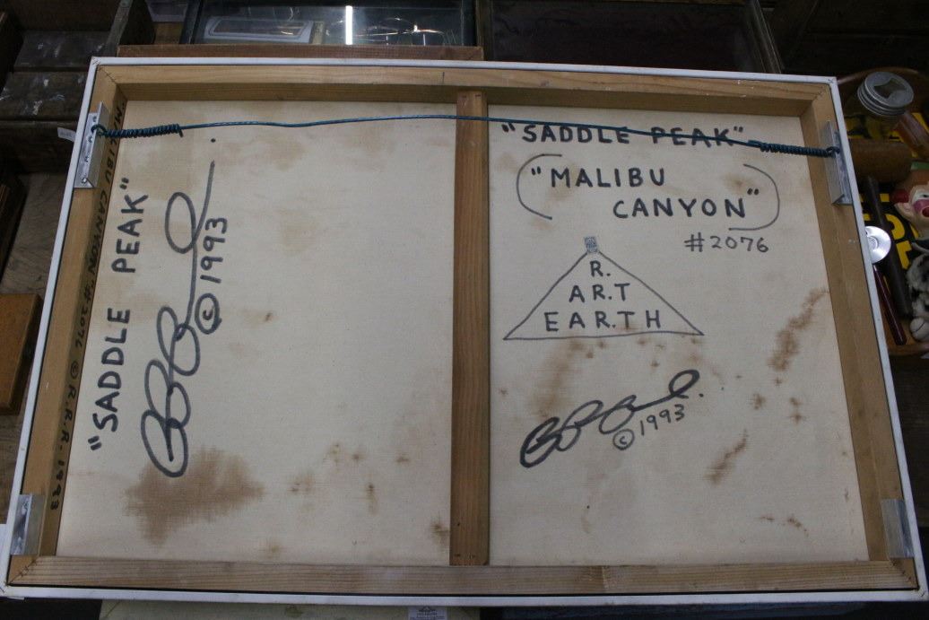 Richard Roehl Sculptured Wall Art Saddle Peak/Malibu Canyon - 30