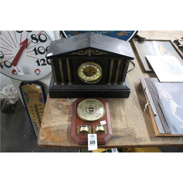 Mantle Clock, Barometer