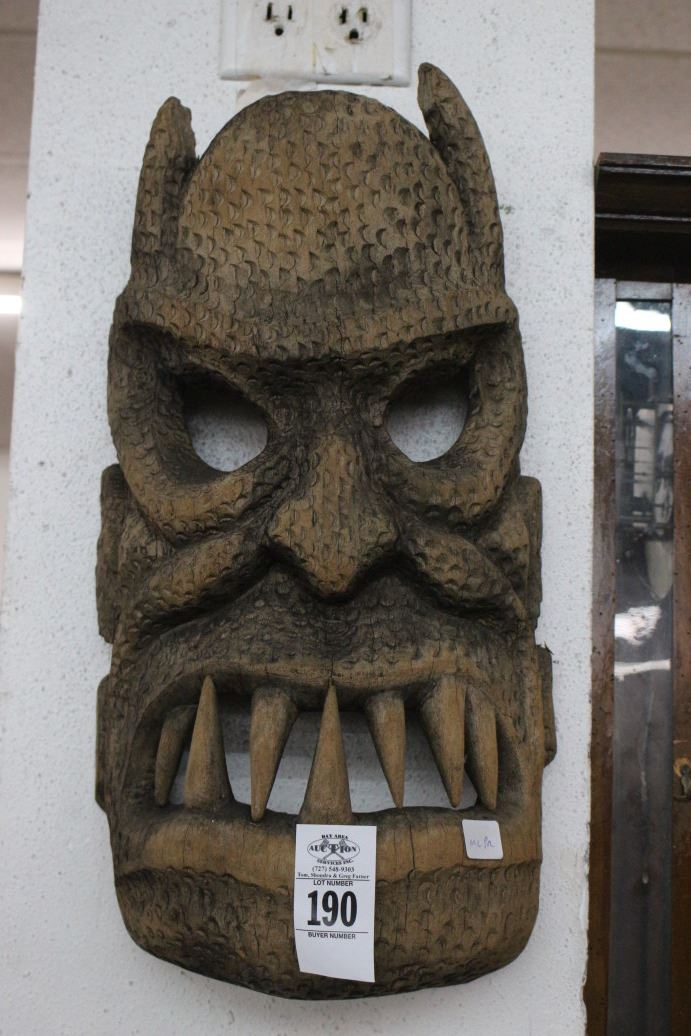 Oger Mask Carved Ogre Mask - 24